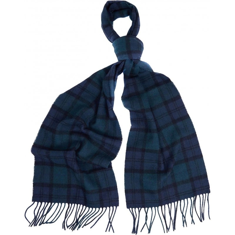 Barbour tartan cheap lambswool scarf